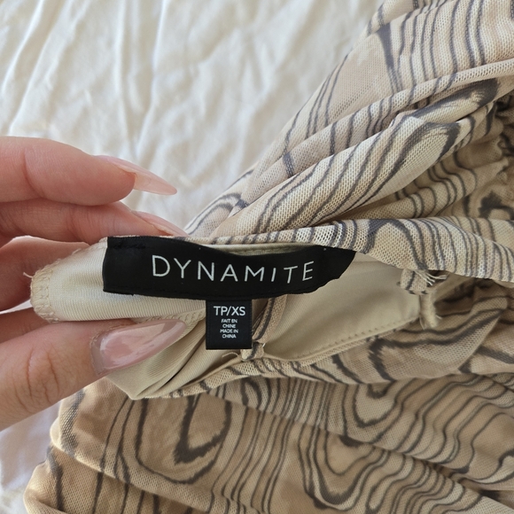 Dynamite Ruched Bodycon Mini Dress - Picture 3 of 3